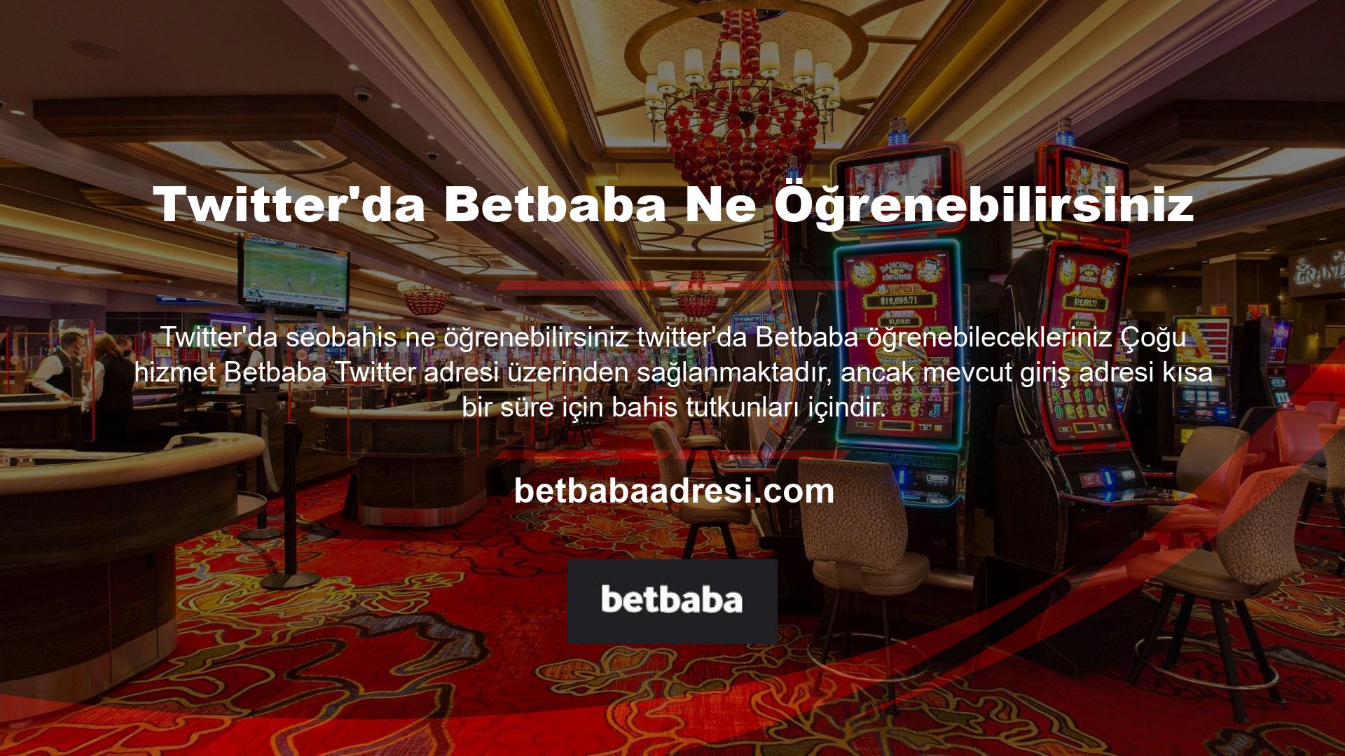 Başlangıçta Betbaba Twitter hesabı bilgilendirme amaçlı kullanıldı