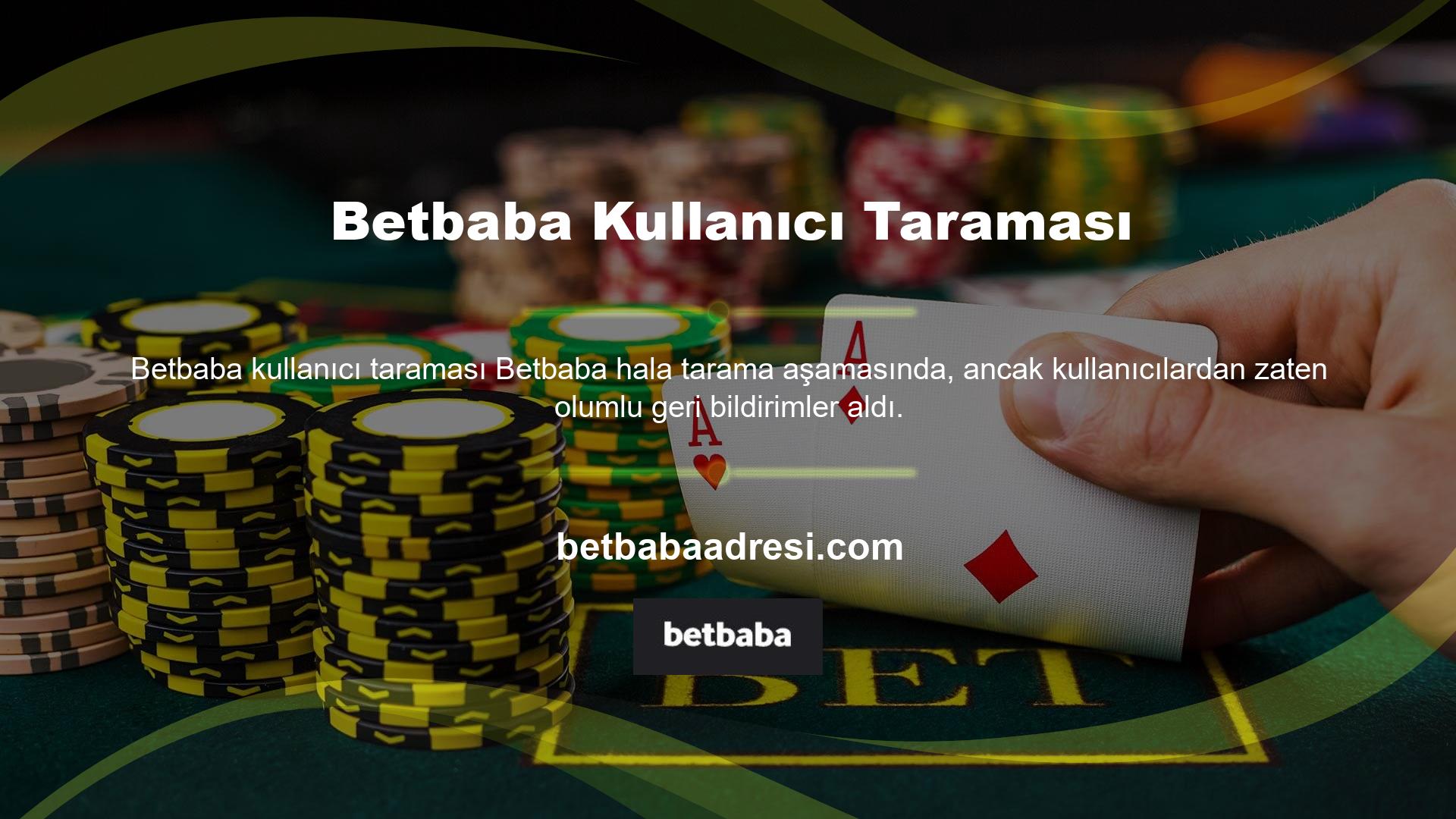 Betbaba altyapısının kullanıcılardan müşteri hizmetleri ve yardım tablosu, kullanıcı memnuniyeti, piyasa ortalamasının üzerindeki bahis oranları, ödeme yöntemleri ve bonus türü kararları hakkında olumlu yorumlar aldığı gözlenmiştir